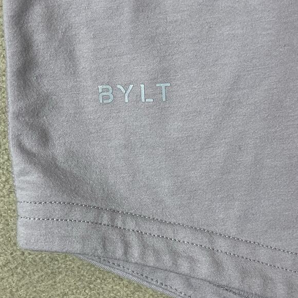 BYLT Basics‎ T Shirt Mens XXL Lavender Drop Cut Short Sleeve Crew Neck Stretch - Picture 6 of 9